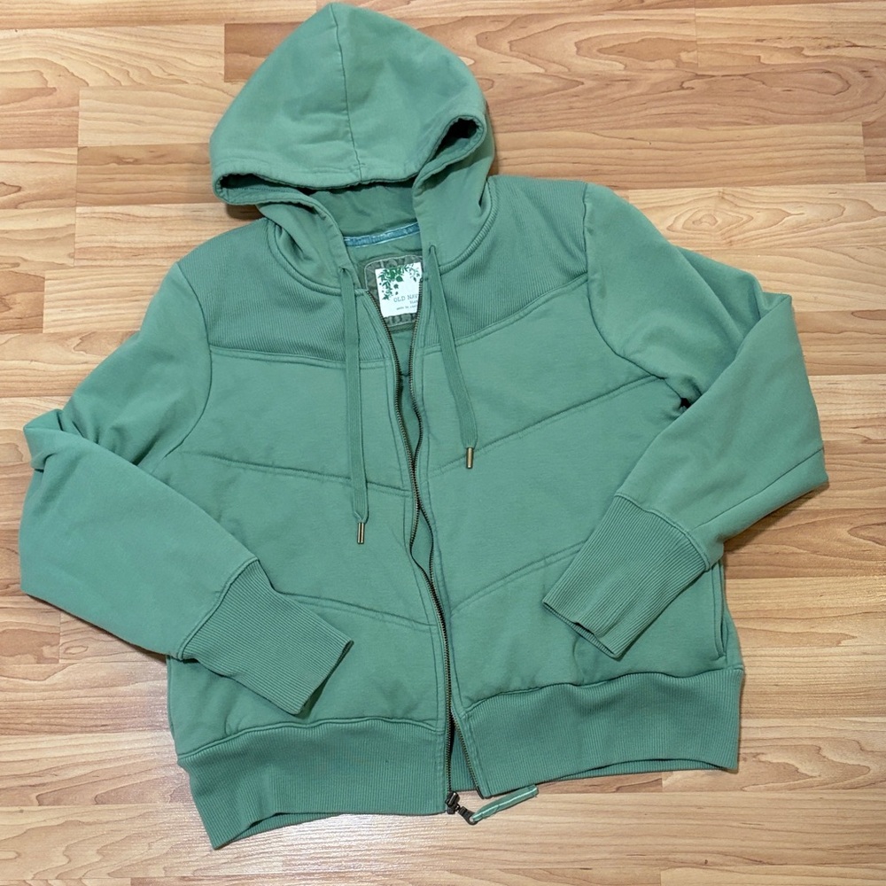 Old Navy Green Hooded Jacket